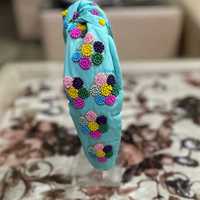 Diademas de 36 cm con Lentejuelas y Cuentas de Vidrio Bordadas a Mano, Unisex, de Alta Calidad, para Fiestas, Bodas y Regalos