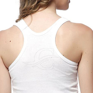 Débardeur décontracté respirant pour femme de haute qualité avec logo frontal, dernier design, prix de gros, en vente - Product Image 5