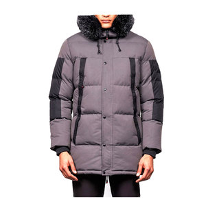 Parka d'hiver pour homme très vendue, veste chaude en duvet avec capuche amovible, réversible et disponible en grandes tailles - Product Image 3
