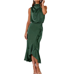 Vestido de Noche Formal Personalizado para Mujer, Ropa Elegante para Dama, Vestido Largo Casual Ajustado para Mujer - Product Image 1