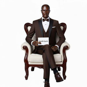 Costume homme très tendance pour le travail, costume professionnel à double boutonnage, coupe slim, vêtements élégants pour les occasions professionnelles, costumes d'affaires - Product Image 5