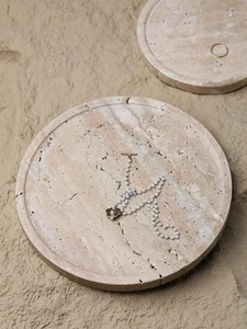 Handmade Premium Travertine Resin Display Tray Decorative Epoxy Serving Tray for Luxury Interior Decoration Kitchen and Dining - Product Image 6