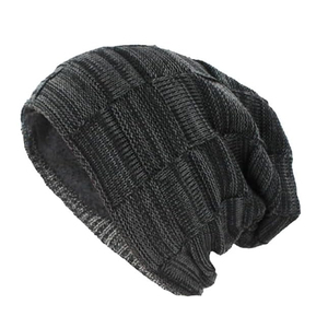 Windproof Quick Dry Beanie <b>Caps</b> for Adult Gray Color Casual Wear Outdoor Image Style <b>Winter</b> Custom Design Digital Printing Size - Product Image 1