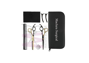 MACLURA SURGICAL Barber <b>Kit</b> Scissors Razor Stainless Steel Shears Barber Razor for Face & Body Comfortable Precise Wet <b>Shaving</b> - Product Image 6