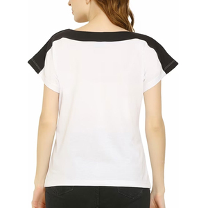 T-shirt en coton à manches courtes pour femme, 100% coton, haute qualité, impression personnalisée, coupe ample, prix bas, tendance, t-shirts pour femmes - Product Image 3