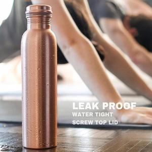Pure <b>Copper</b> <b>Bottle</b> Gym Drinkware Metal Alkaline Ayurvedic <b>Copper</b> Water <b>Bottle</b> - Product Image 5