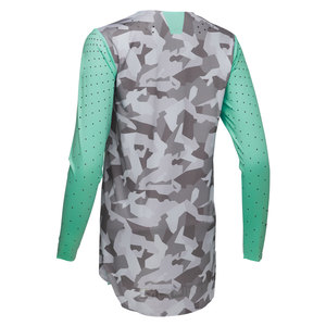 Women's Full Sleeve Motocross Jersey <b>Mint</b> <b>Green</b> Camo Print Breathable Spandex Polyester Racing Shirt All Seasons - Product Image 4