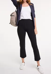 OEM Wholesale Custom Logo Capri Pants for Women Bootcut Yoga Pants High Waisted <b>Flare</b> <b>Leggings</b> Casual Work Pants - Product Image 3