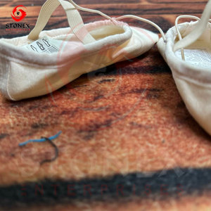 Chaussures de ballet souples Stonex, dessus en toile, doublure en coton, semelle en caoutchouc, chaussures plates de danse pour femmes, modèle NCL505 - Product Image 5