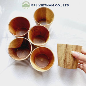 Taza de Madera de Acacia Estilo Bohemio Vintage OEM con Logotipo Personalizado, Ecológica, de Alta Calidad, Hecha en Vietnam - Regalo para Amantes del Vino - Product Image 5