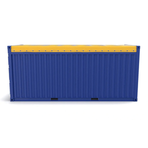 Conteneur maritime haute performance de 20 pieds à paroi ouverte, unité de transport sécurisée en acier avec accès latéral pratique pour le transport de marchandises - Product Image 3