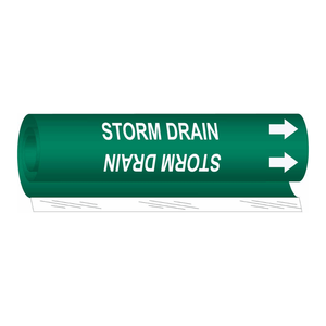 Etiqueta Flexible de Alto Rendimiento Resistente a la Intemperie Brady STORM DRAIN para Tuberías de Drenaje Interiores y Exteriores - Product Image 2