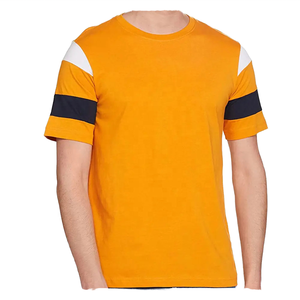 Camiseta de Hombre de Manga Corta con Cuello Redondo, Corte Holgado, Tejido Jersey, con Hombros y Mangas en Contraste, Secado Rápido, Ropa Deportiva Informal - Product Image 1