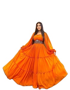 Vestidos de Novia de Lujo Afganos Vintage con Apliques de Encaje y Volantes, Corte en A, Hasta la Rodilla, Hechos a Mano, Varios Colores y Tallas - Product Image 1