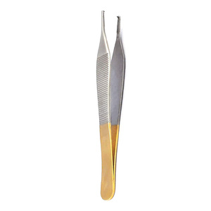 Pinzas Adson Marrones de Alta Calidad, Pinzas Quirúrgicas de Precisión para Tejidos, Fabricante Mayorista - Product Image 1