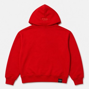 FINA SPORTS Sweat à capuche zippé rouge pour femme, en polaire, décontracté, à manches longues, avec strass et imprimé lettres, collection automne - Product Image 6
