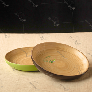 2025 assiettes en bambou vietnamien faites à la main parfaite harmonie de beauté durabilité et vie écologique - Product Image 2