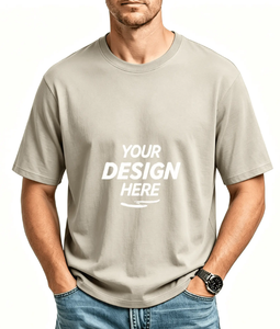 Camiseta Personalizada con Logotipo para Hombre, 100% Algodón, 260 g/m², Ecológica, de Secado Rápido, Color Sólido, Manga Corta, Cuello Redondo, Estampada, al por Mayor - Product Image 3