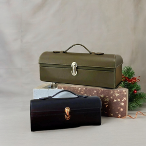 Royaa Elegant Structured Mini Handbag Minimalist Genuine Leather Evening <b>Purse</b> Top Handle Women's <b>Small</b> Casual Handbags - Product Image 4