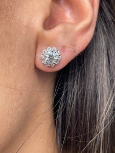 Pendientes de Oro con Diamantes de Laboratorio IGI, Oro de 10k, 14k, 18k, Acabado Pulido, Joyería para Aniversario, Monturas de Oro Amarillo, Rosa y Blanco - Product Image 2