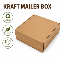 Boîte d'expédition en carton ondulé kraft brun naturel écologique avec logo personnalisé pour les petites entreprises, expédition et emballage