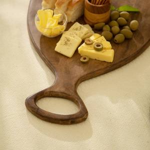 Tabla de cortar rectangular de madera antigua de moda, 43x29.5x1.5cm, gruesa, con mango antideslizante, apta para lavavajillas, ecológica y duradera. - Product Image 2