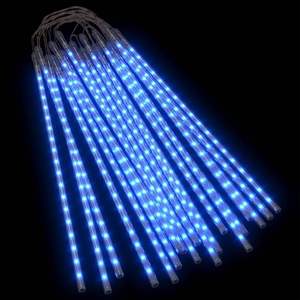 20 lumières de météores bleues de 2 pieds, 720 LED, éclairage de fête intérieur/extérieur - Product Image 2
