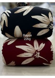 ผ้าเรยอนเนื้อบางเบา 110 GSM 100% พิมพ์ลายแบบดิสชาร์จ แห้งเร็ว ผ้าทอสำหรับตัดเย็บเสื้อผ้าสตรี ชุดเดรส เบลเซอร์ ไซส์ 43/44 ขนาดกว้าง - Product Image 4