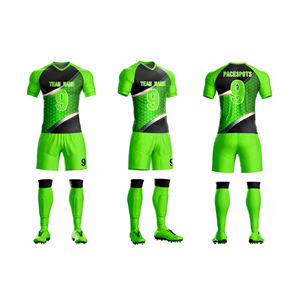 Maillot de football personnalisé pour hommes en gros, 100 % polyester 180 g, séchage rapide, impression numérique, uniforme sportif Pace - Product Image 5