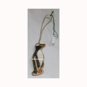 Material de tela nuevo Zari bordado árbol de Navidad colgante Ornamenst forma de árbol con trabajo de cuentas utilizado para la decoración del Festival de Diwali - Product Image 6