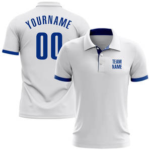 Polo de Golf Blanco Personalizado de Alto Rendimiento, Transpirable y que Absorbe la Humedad, para Entrenamiento de Golf y Uso Casual - Product Image 1