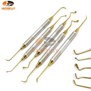 Kit de Elevación de Senos de Alta Calidad, 5 Piezas, con Casete de Acero Inoxidable, Juego de Instrumentos Dentales Chapados en Oro para Cirugía Oral Profesional - Product Image 6