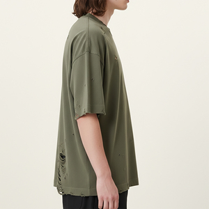 T-shirt pour homme sur mesure, t-shirt en coton confortable, mode streetwear décontractée, fabricant OEM, fournisseur - Product Image 5