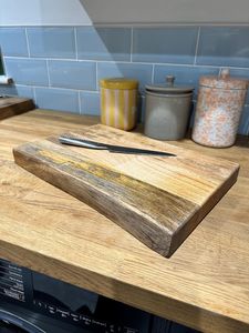 Grande planche à découper en bois pour la préparation sur le comptoir de cuisine - Product Image 2