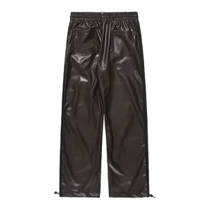 Pantalon femme en similicuir PU, coupe skinny, taille haute, élastique, extensible, respirant, confortable, longueur intégrale, style streetwear tendance - Product Image 2