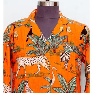 Chemise Kimono Bohème Mi-Longue pour Femme Indienne, en Coton Élégant, Vêtement de Nuit avec Ceinture à Nouer et Boutons Décoratifs, Coupe Ample et Confortable - Product Image 3