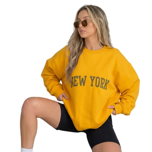 Haut ample imprimé pour femme, style décontracté, en molleton écologique, confortable et ample, idéal pour l'automne - Product Image 1