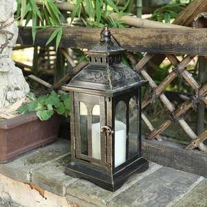 Lanterne suspendue en métal de style vintage Decorkey, porte-bougies et pots décoratifs pour l'intérieur et l'extérieur, pour la maison, les mariages et les événements en plein air - Product Image 1