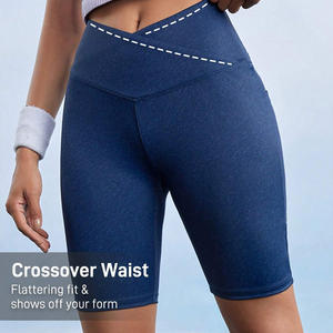 Shorts de Yoga de Cintura Alta para Mujer, Personalizables, Flexibles, Ropa Deportiva para Venta al Por Mayor - Product Image 5