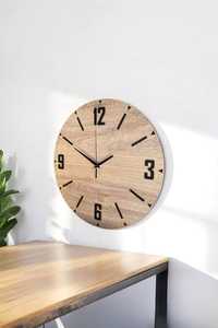 Horloge murale en bois naturel, pièce d'ameublement artisanale - Product Image 3