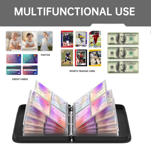 YIHUAXING American Straight Hair impermeable ignífugo deportes Trading Card Binder coleccionable <span class=keywords><strong>Anime</strong></span> Star Card Storage Filing - Product Image 6