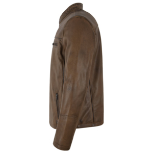 Chaqueta de Cuero Napa 100% Genuino Personalizada para Hombre, Chaqueta de Invierno Estilo Bomber, Chaqueta de Motociclista con Cierre, Fabricante Mayorista - Product Image 2