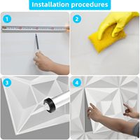 Panneau mural 3D en PVC noir, prix de gros, imperméable, résistant à l'humidité, géométrique, pour la décoration commerciale et résidentielle