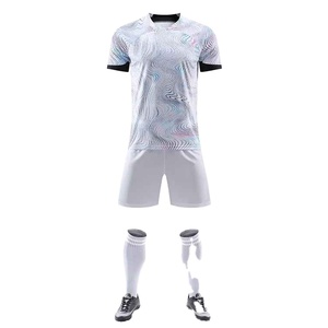 High Quality Moisture Wicking Flexible Training Competitive Outdoor Modern Fit Vibrant <b>Colours</b> Fabric Soccer Uniform - Product Image 2