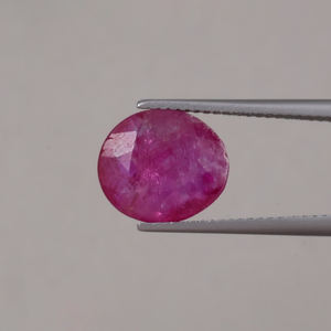 Rubí Natural Rosa al por Mayor, Gema Suelta de 5.03 Quilates, Corte Ovalado 11.5x10mm, Certificado IGI, Corte a Mano, Ligero, para Fabricación de Joyas - Product Image 1