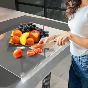Planches à découper rectangulaires en acrylique très vendues pour la maison et les cuisines d'hôtels, faciles à nettoyer, pour couper les fruits et les légumes - Product Image 1
