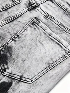 Pantalones cortos de mezclilla para hombre al por mayor, estilo casual, rectos, holgados, hasta la rodilla, para uso urbano, personalizados - Product Image 6