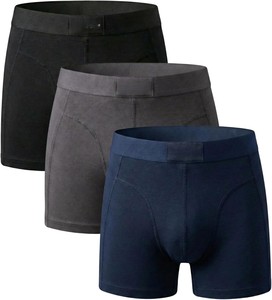 Caleçon Boxer Premium pour Homme en Mélange Coton Spandex, Séchage Rapide, Écologique, Motif Floral, Taille Mi-Haute avec Ceinture Élastique - Product Image 1