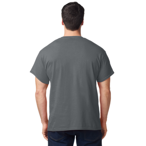 Camiseta de algodón para hombre, informal, de manga corta, cuello redondo, suave, cómoda, básica, lisa, a la moda, en color Heather. - Product Image 3