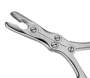 Pinzas de Rongeur de Hueso Stille-Luer Premium de Doble Acción, Acero Inoxidable, Ortopédicas Quirúrgicas, 23cm 27cm, Rectas y Curvas, CE ISO - Product Image 2